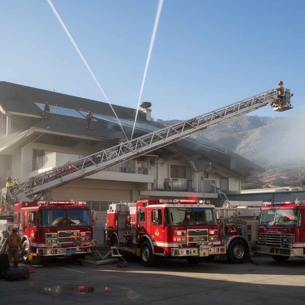 AI-generated illustration of San Bernardino County Fire Protection District