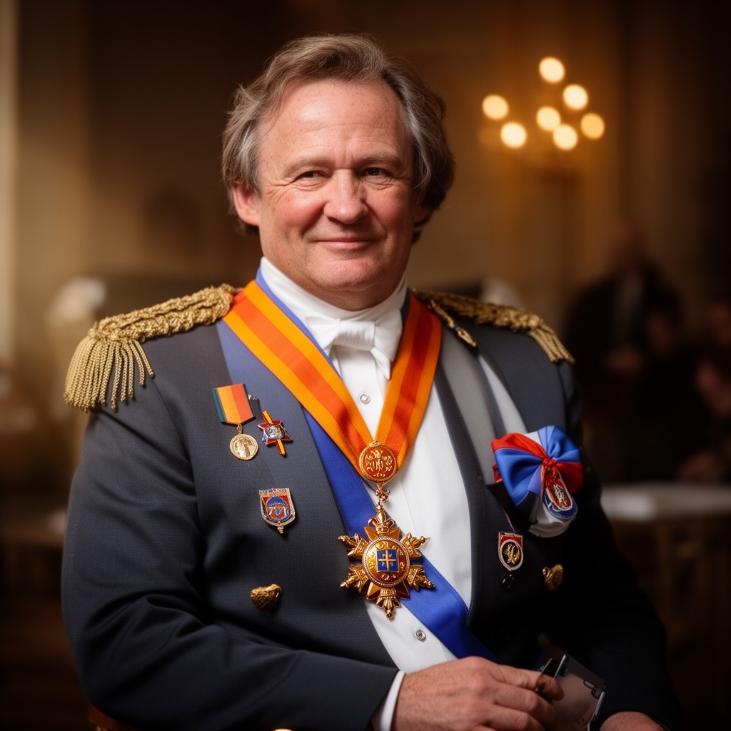AI-generated illustration of Grand Officer of the Order of Orange-Nassau