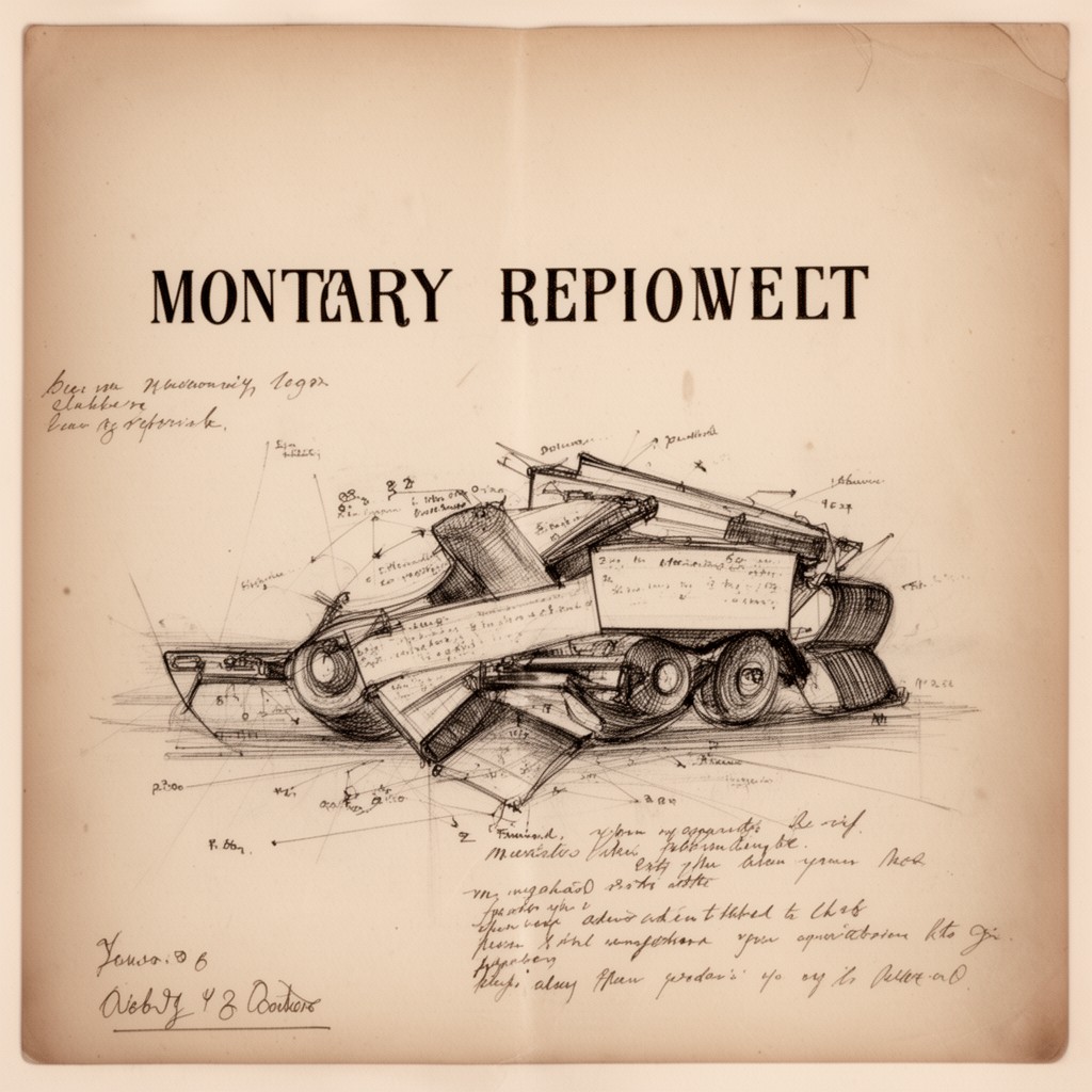 AI-generated illustration of A Tract on Monetary Reform