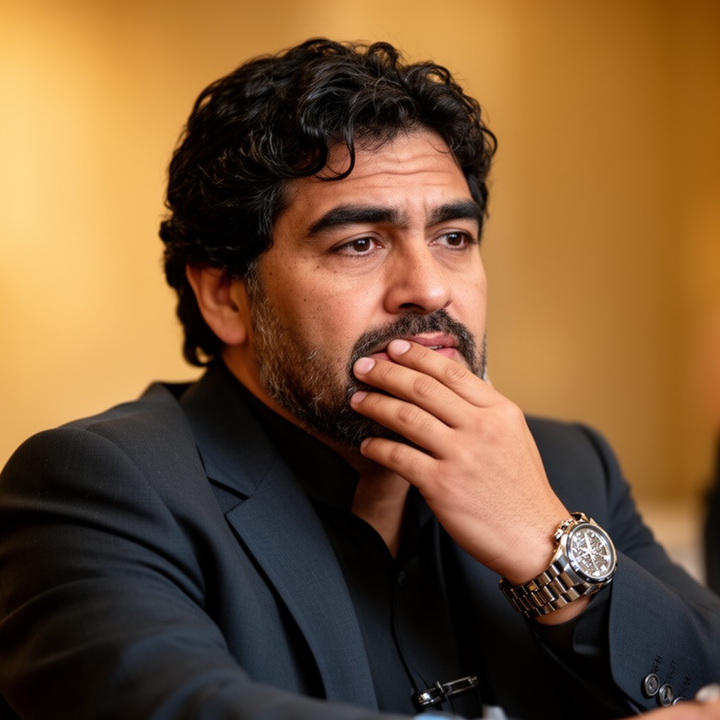 AI-generated illustration of Diego Maradona