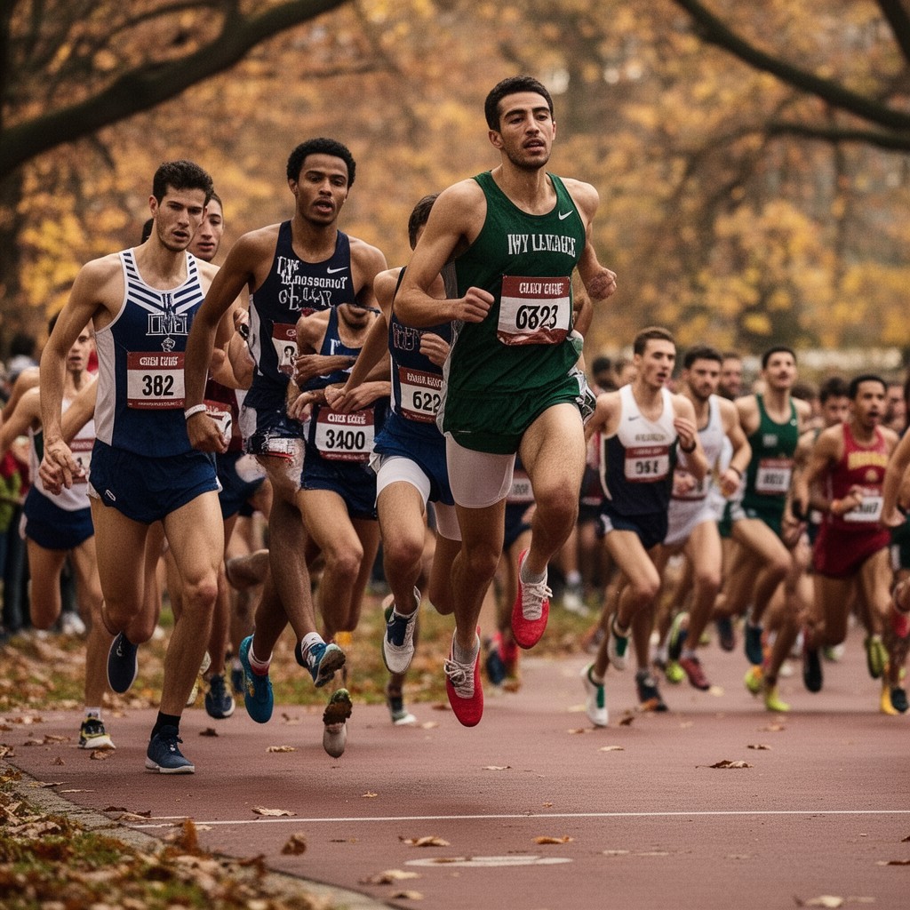 AI-generated illustration of Ivy League men’s cross country