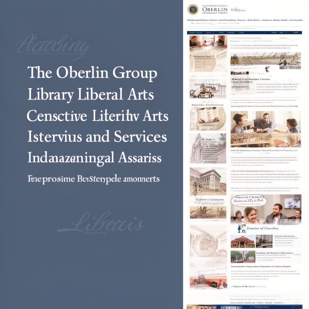 AI-generated illustration of Oberlin Group of Libraries