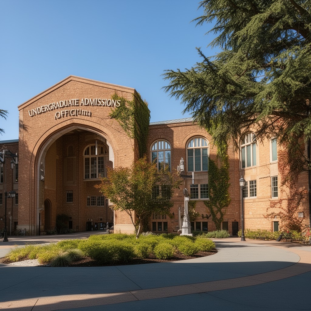 AI-generated illustration of Undergraduate Admissions Office of UC Berkeley