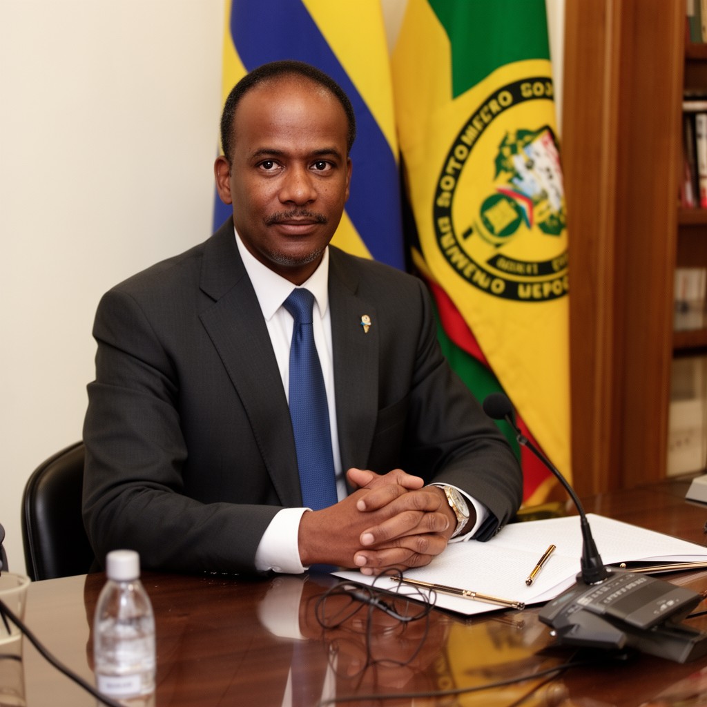 AI-generated illustration of Prime Minister of São Tomé and Príncipe