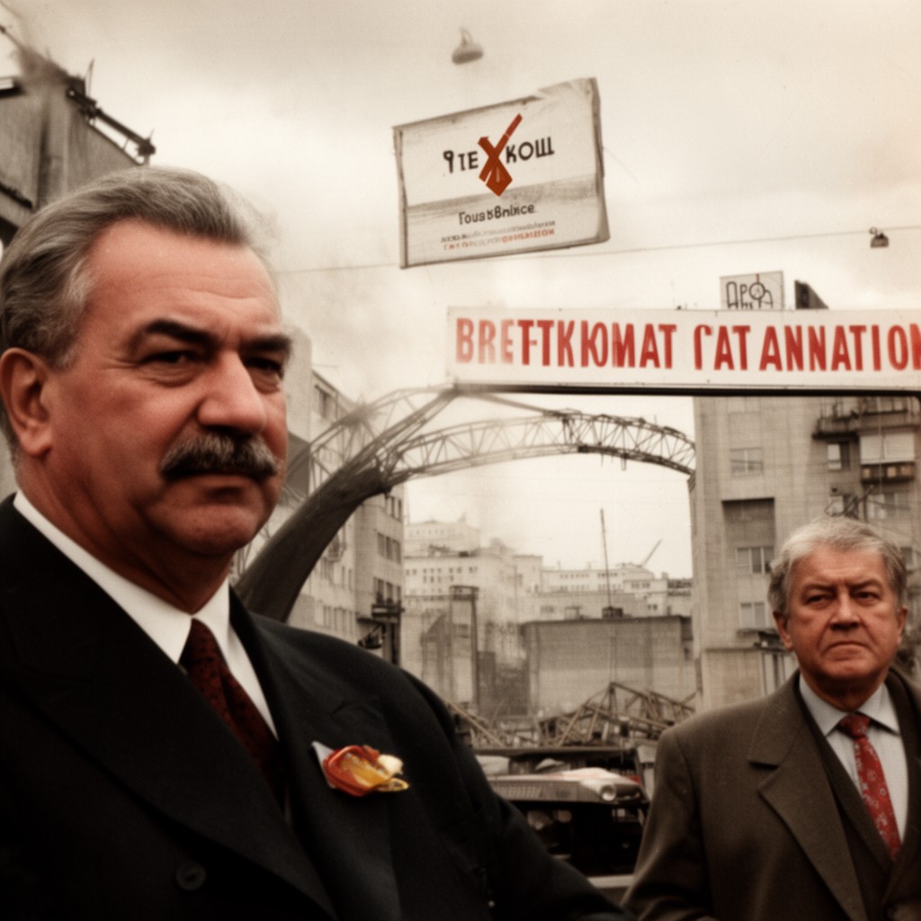 AI-generated illustration of Brezhnev stagnation