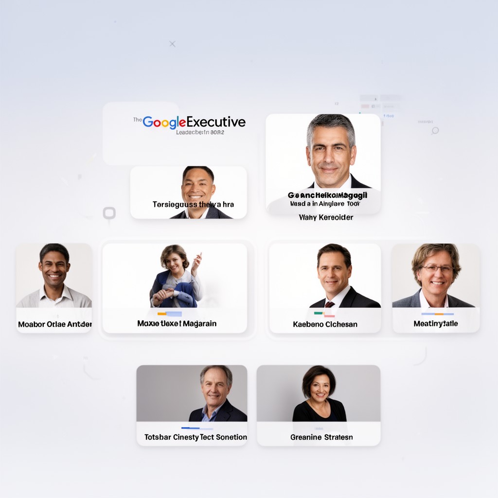 AI-generated illustration of Google executive leadership team