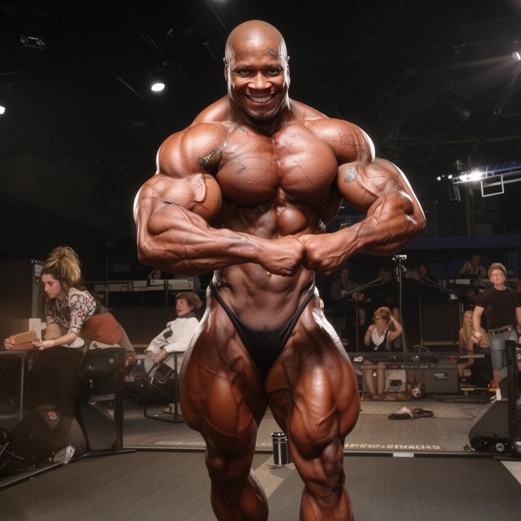 AI-generated illustration of Mr. Olympia