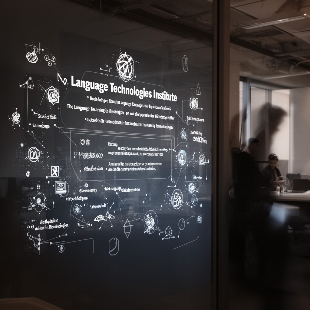 AI-generated illustration of Language Technologies Institute, Carnegie Mellon University