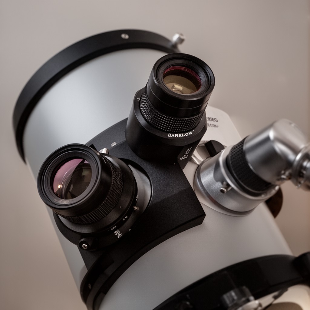 AI-generated illustration of Barlow lenses