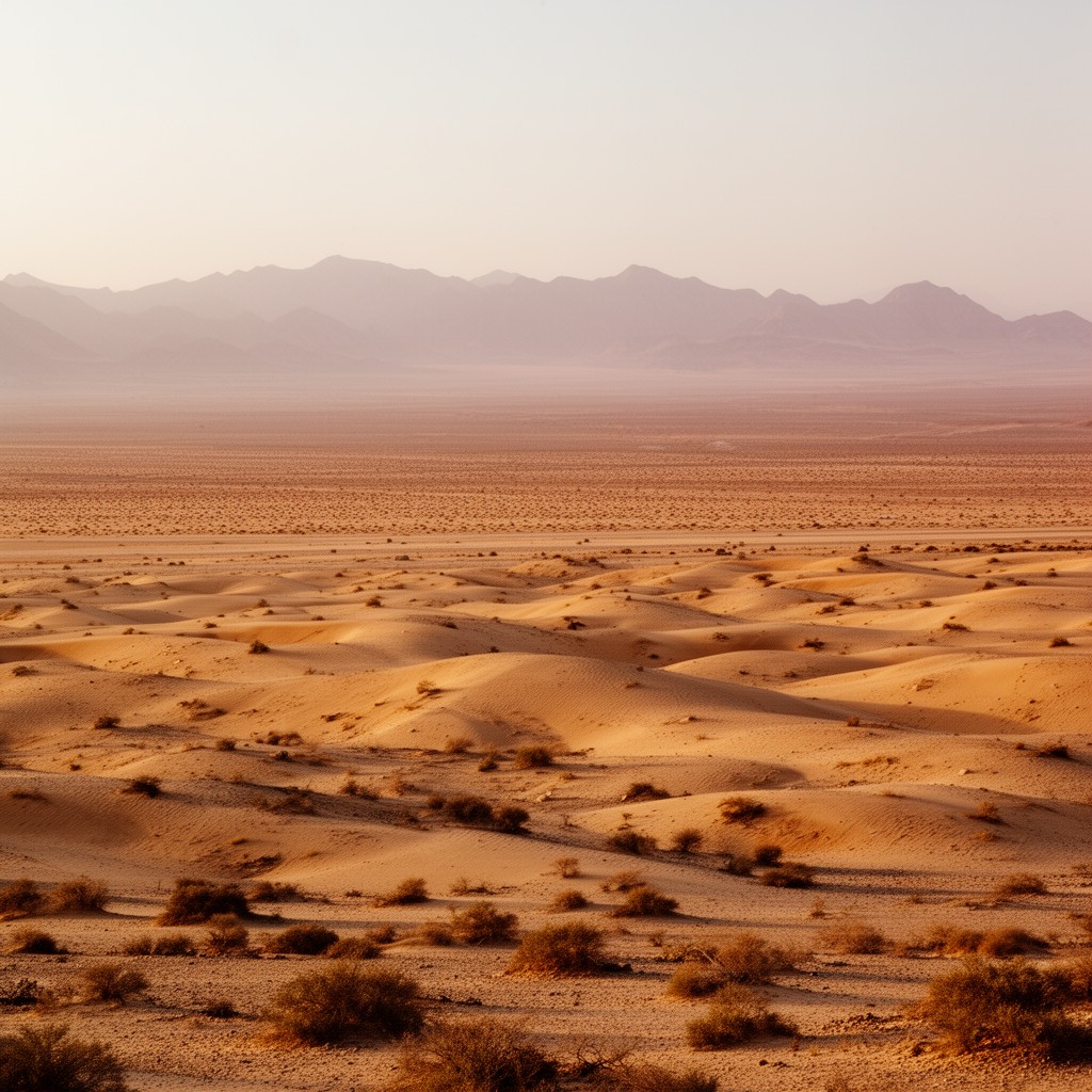 AI-generated illustration of Cyrenaican Desert