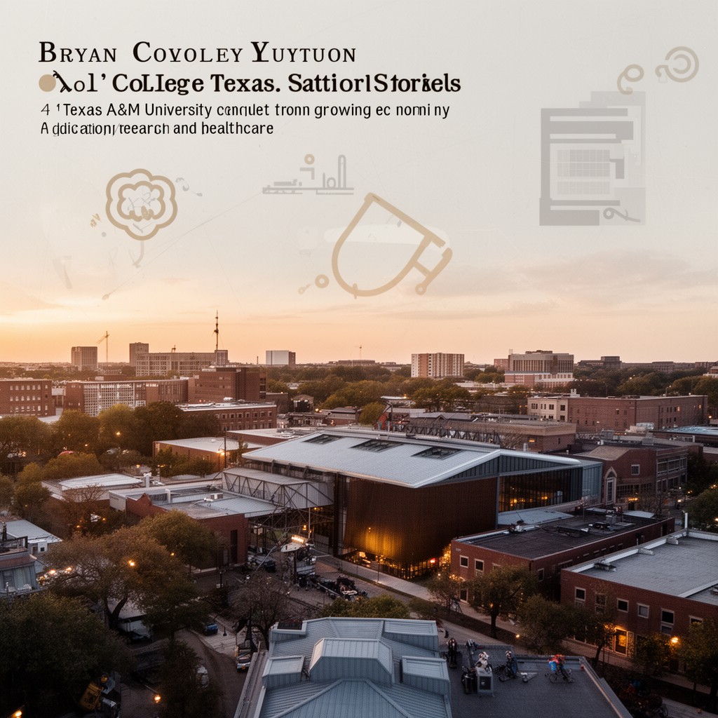 AI-generated illustration of Bryan–College Station metropolitan area