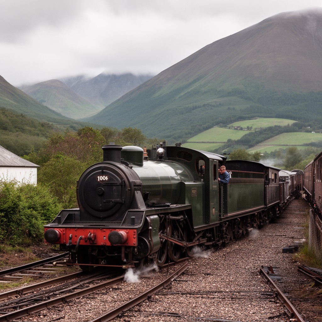 AI-generated illustration of Highland Railway