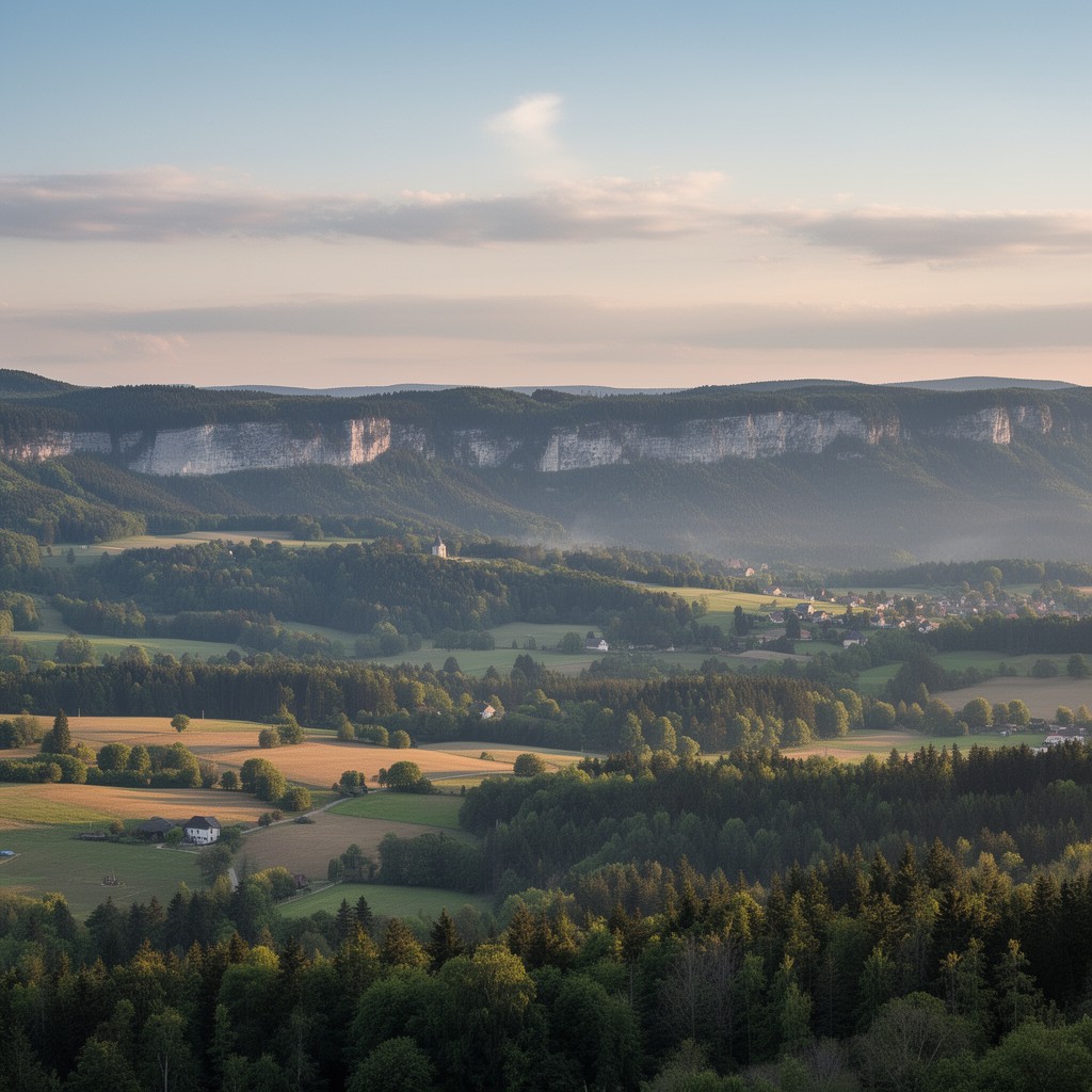 AI-generated illustration of Swabian Jura