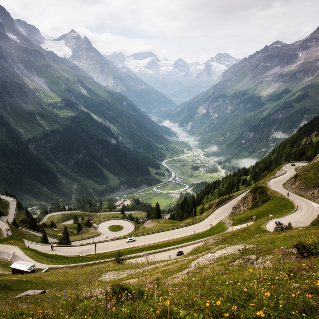 AI-generated illustration of Susten Pass