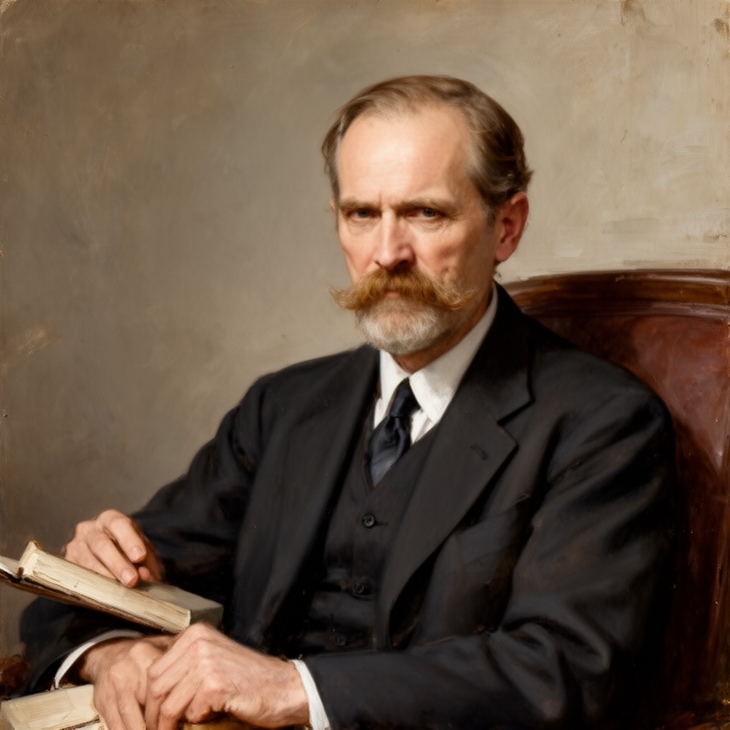 AI-generated illustration of Leonard Huxley