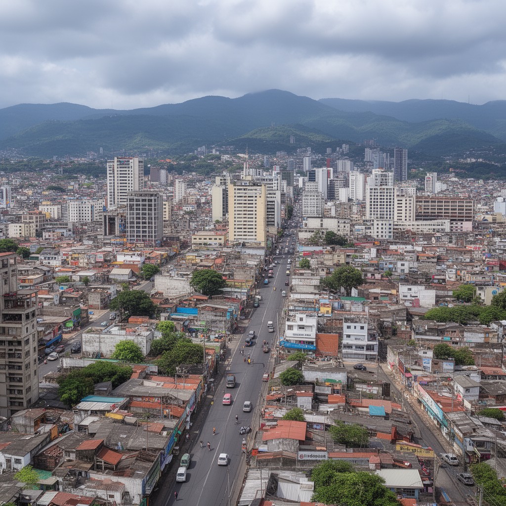 AI-generated illustration of San Pedro Sula