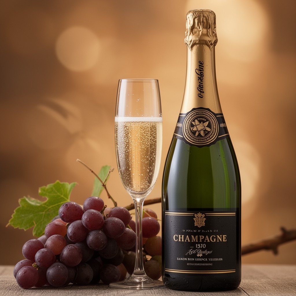 AI-generated illustration of Champagne