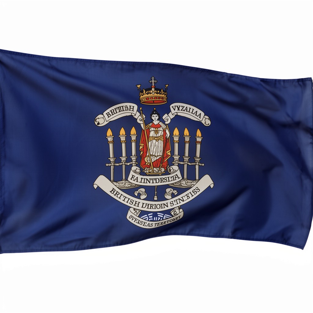 AI-generated illustration of Flag of the British Virgin Islands