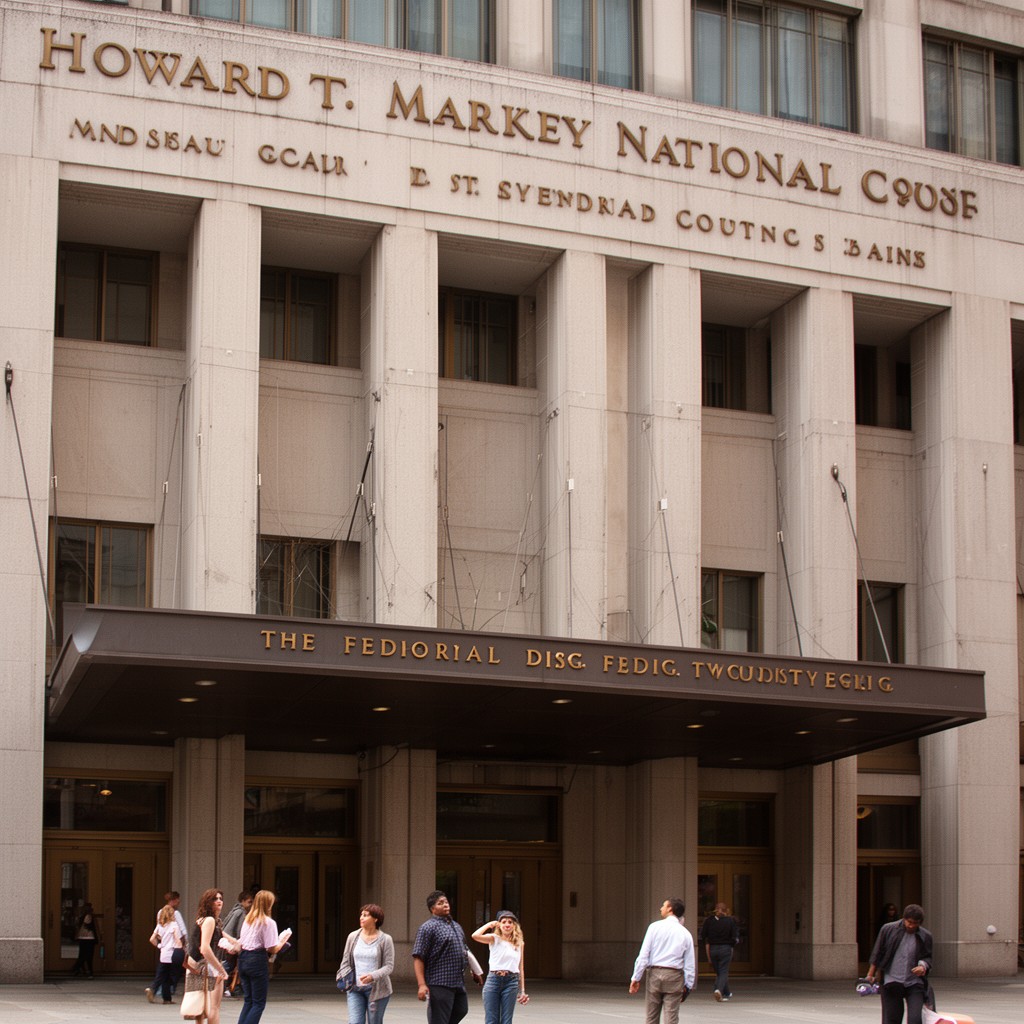 AI-generated illustration of Howard T. Markey National Courts Building