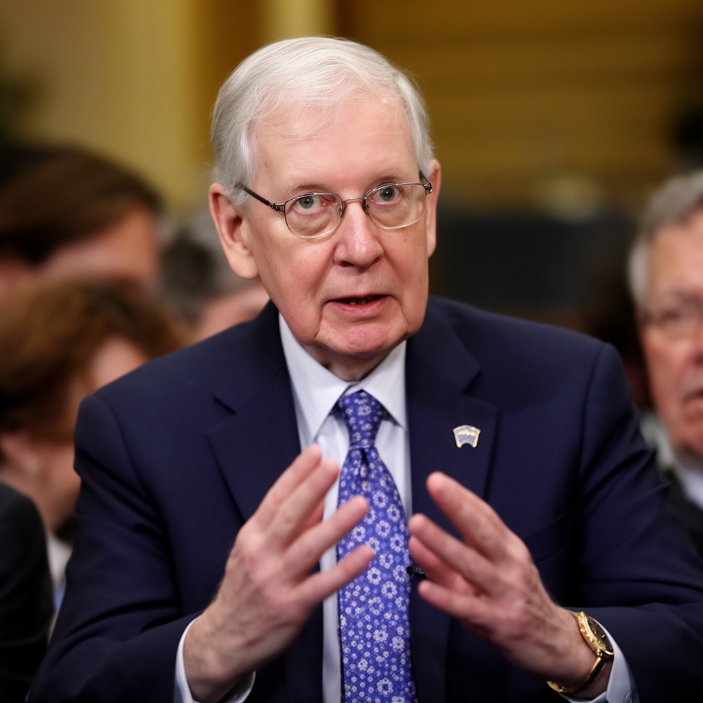 AI-generated illustration of Mitch McConnell