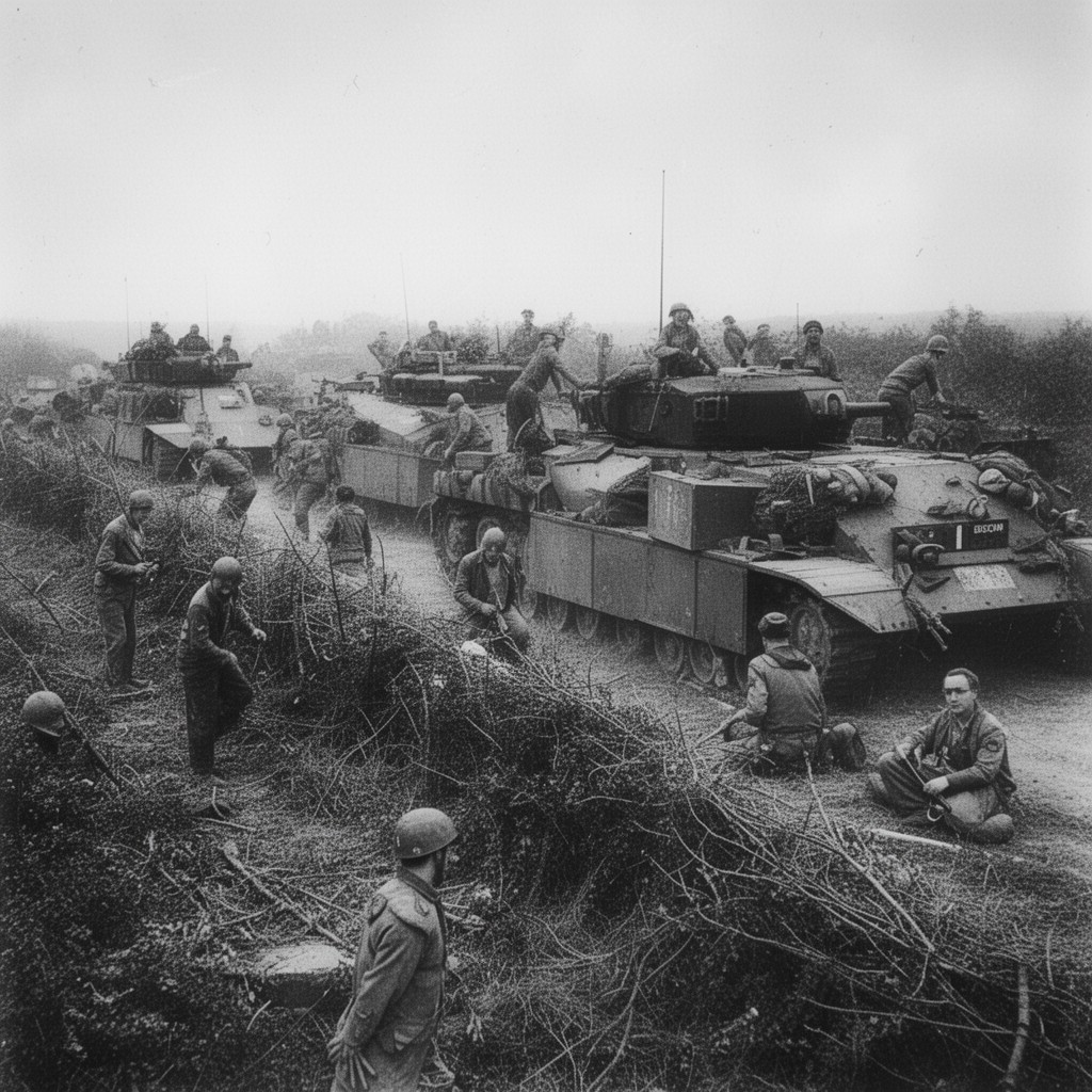 AI-generated illustration of Operation Epsom