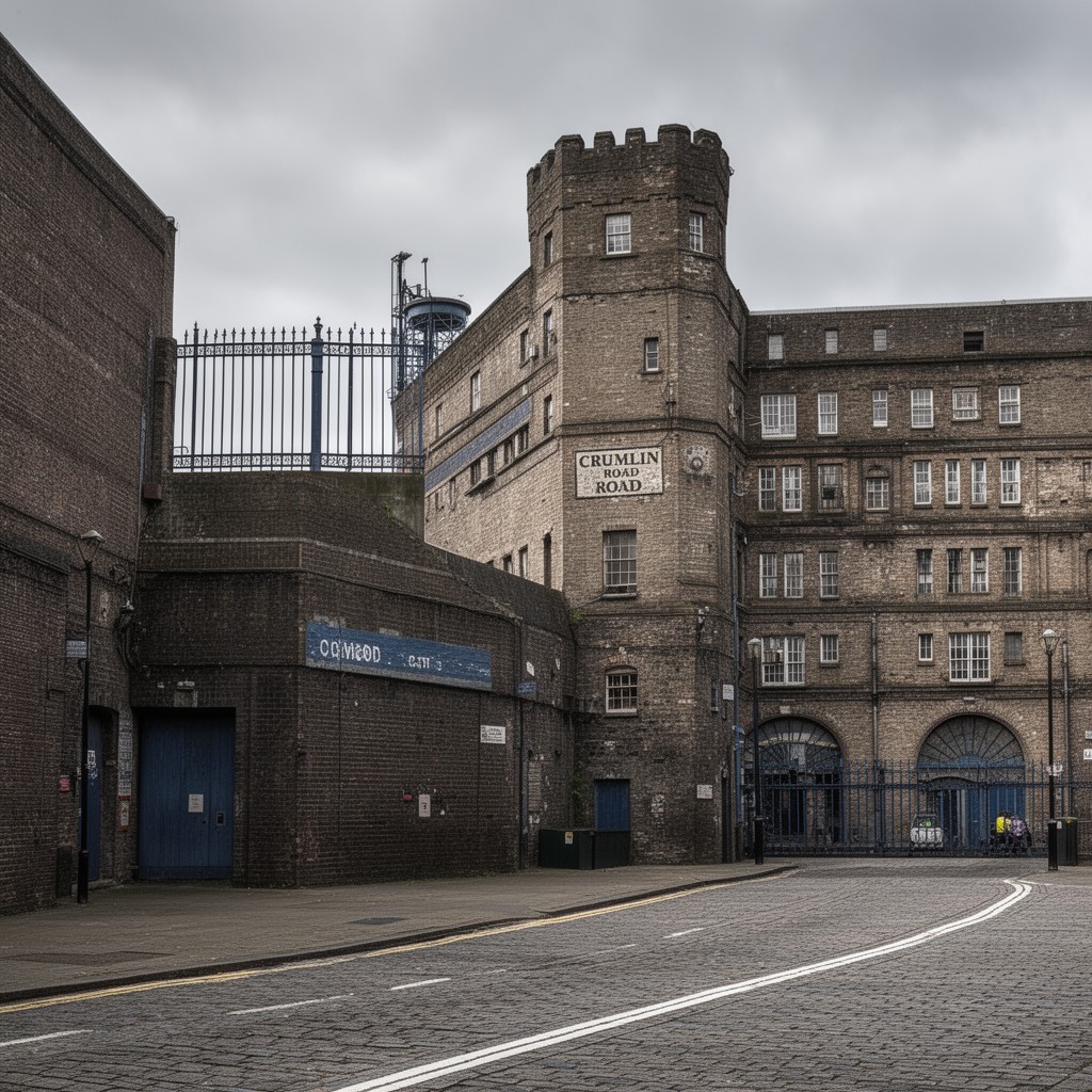 AI-generated illustration of Crumlin Road