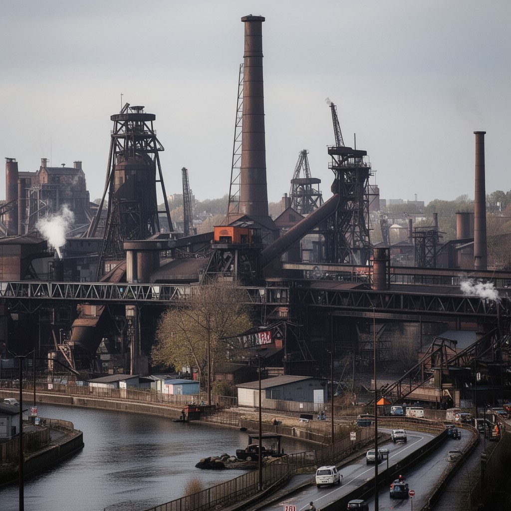 AI-generated illustration of Charleroi