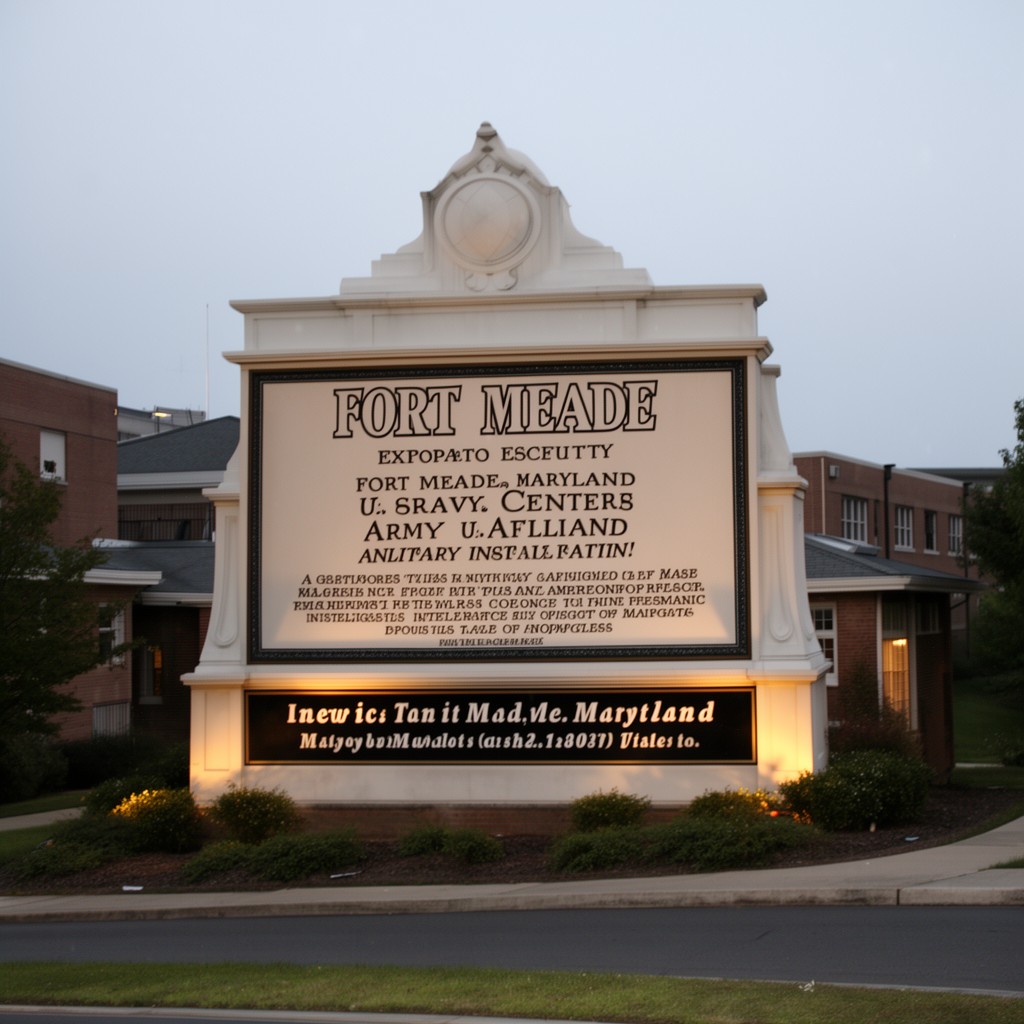 AI-generated illustration of Fort Meade, Maryland