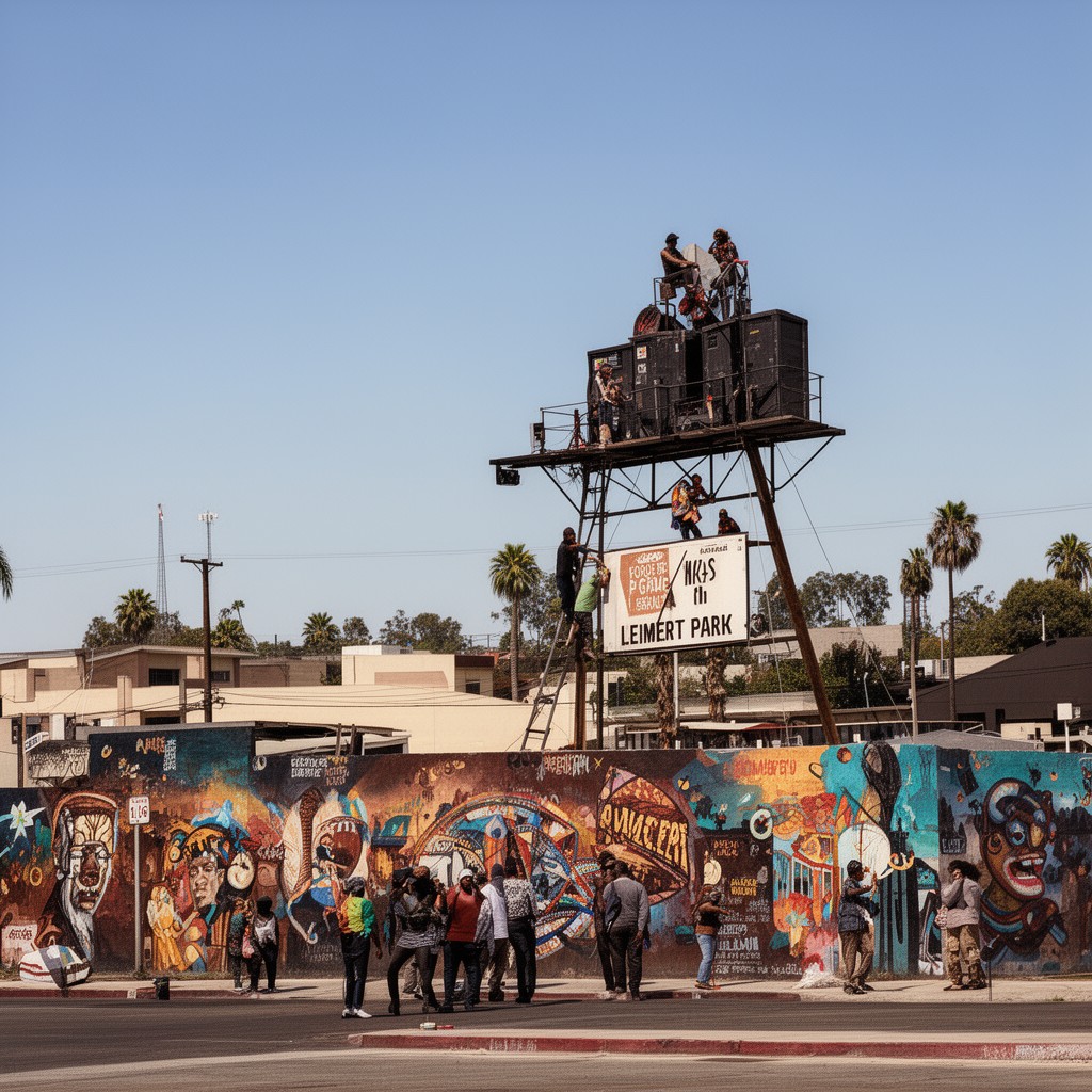 AI-generated illustration of Leimert Park