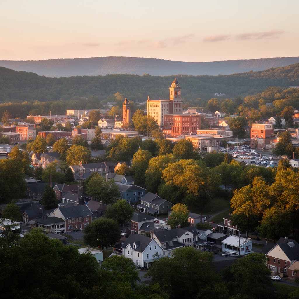 AI-generated illustration of Cheshire County, New Hampshire