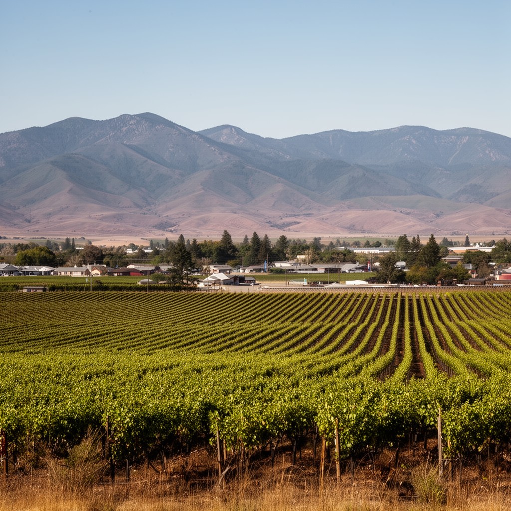 AI-generated illustration of Prosser, Washington