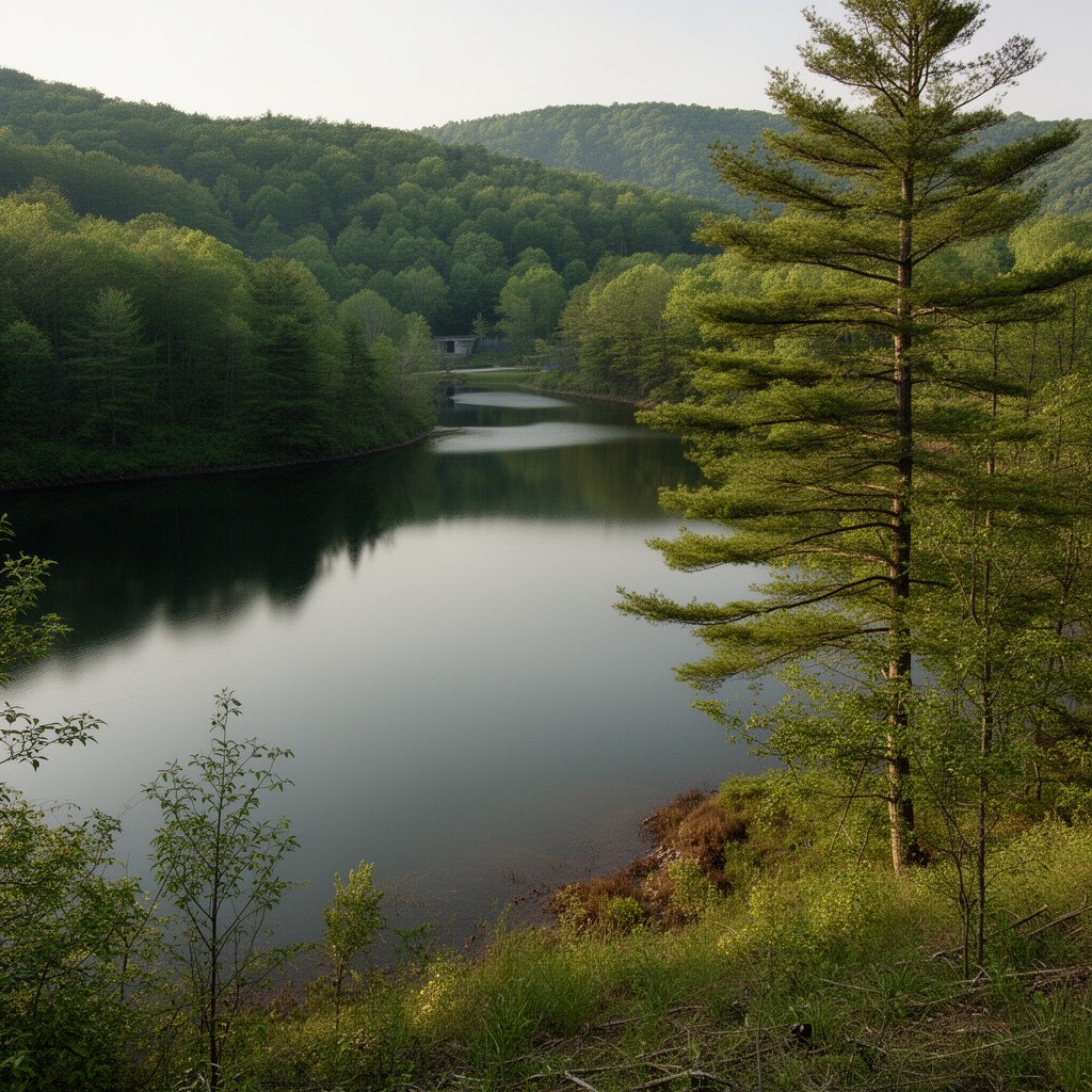 AI-generated illustration of Boyds Corner Reservoir