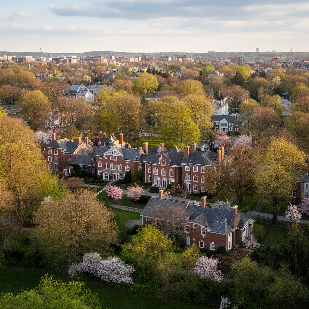 AI-generated illustration of Haverford, Pennsylvania