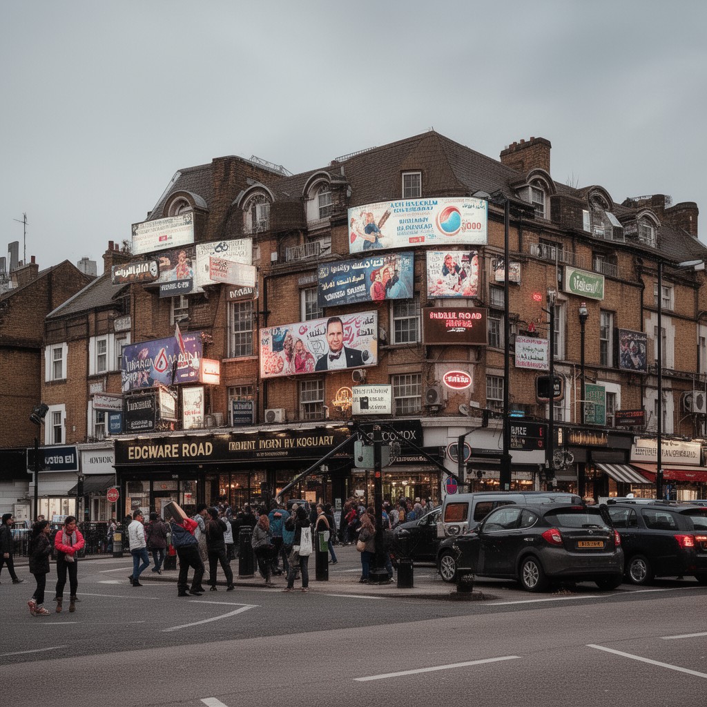 AI-generated illustration of Edgware Road