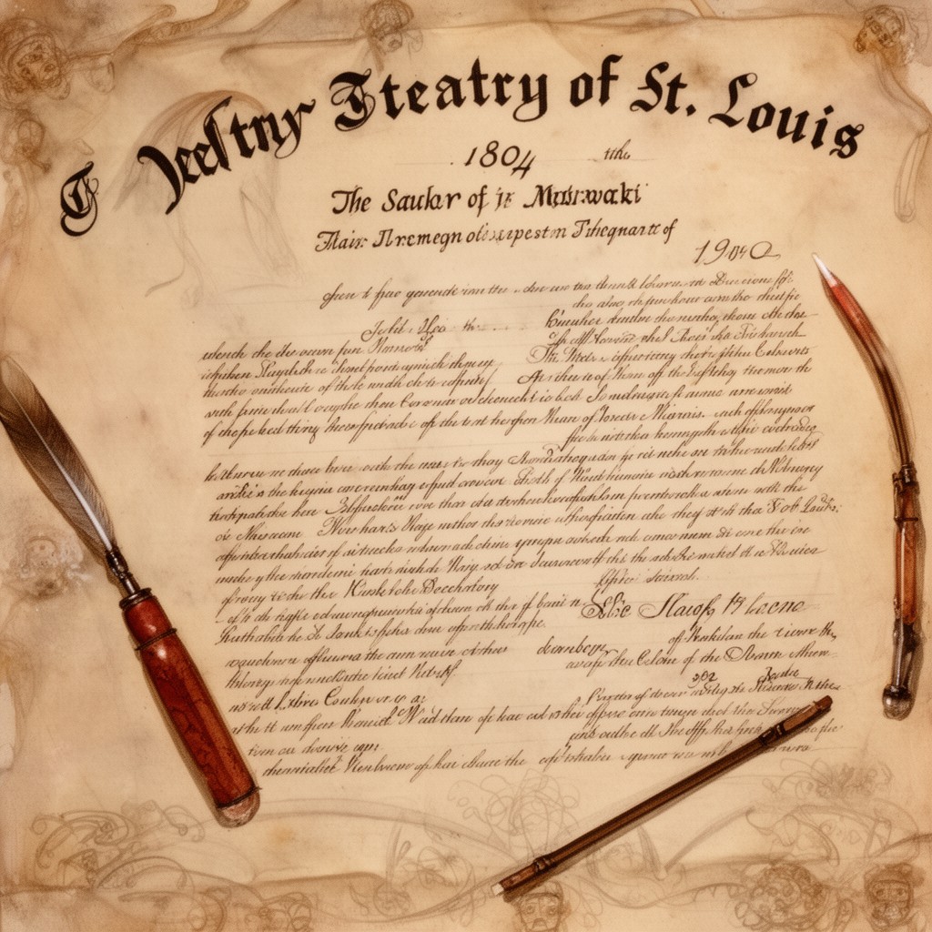 AI-generated illustration of Treaty of St. Louis (1804)