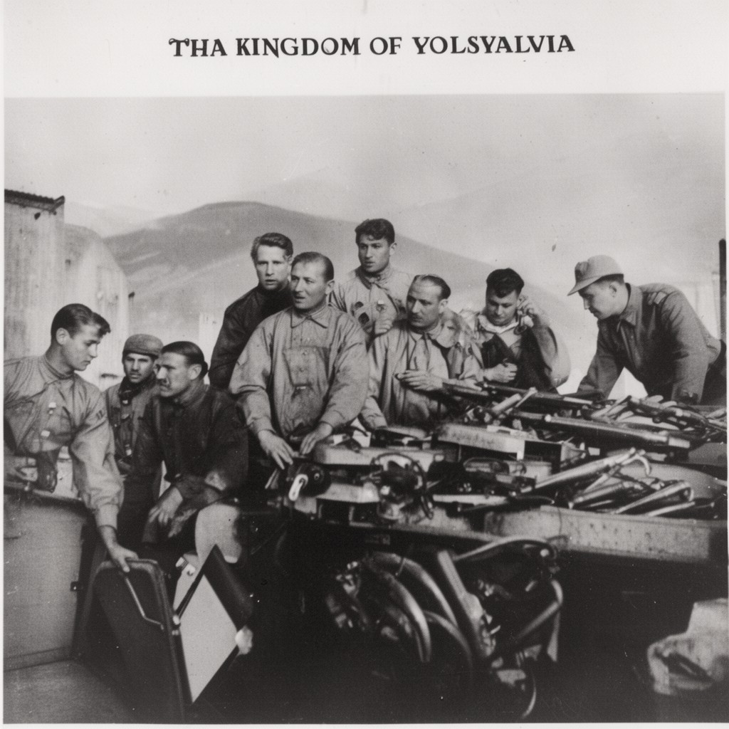 AI-generated illustration of Kingdom of Yugoslavia (pro-Axis government)