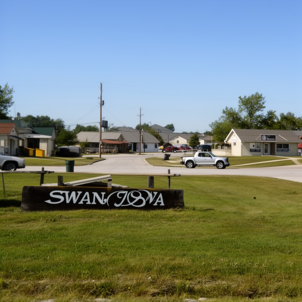 AI-generated illustration of Swan, Iowa