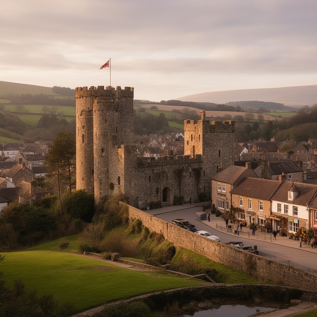 AI-generated illustration of Okehampton