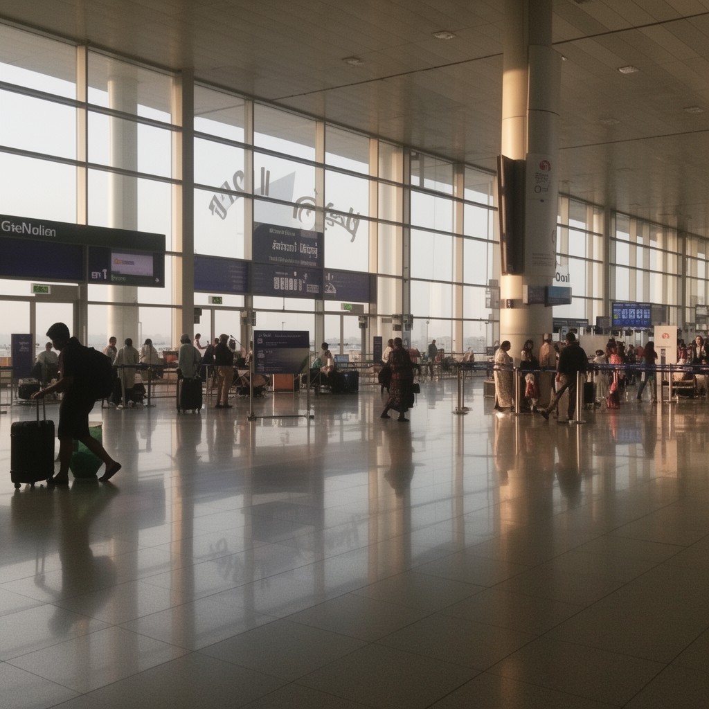 AI-generated illustration of Bandaranaike International Airport