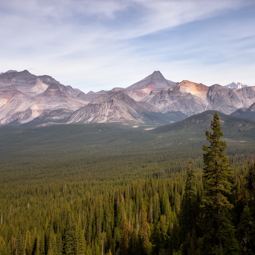 AI-generated illustration of Shasta-Trinity National Forest