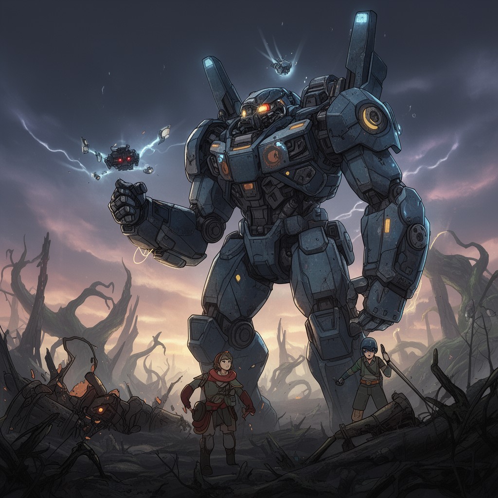 AI-generated illustration of Pacific Rim: The Black