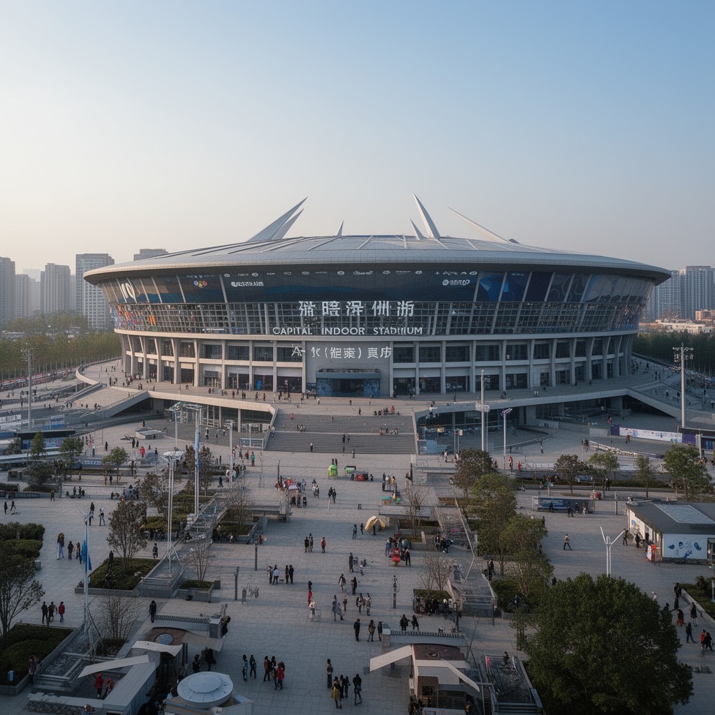 AI-generated illustration of Capital Indoor Stadium