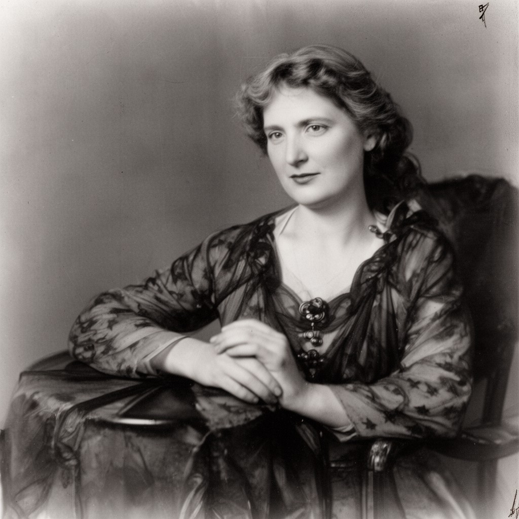 AI-generated illustration of Heloise Durant Rose