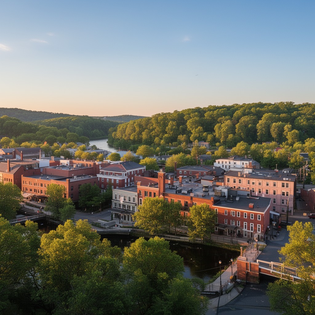 AI-generated illustration of Hudson, Massachusetts