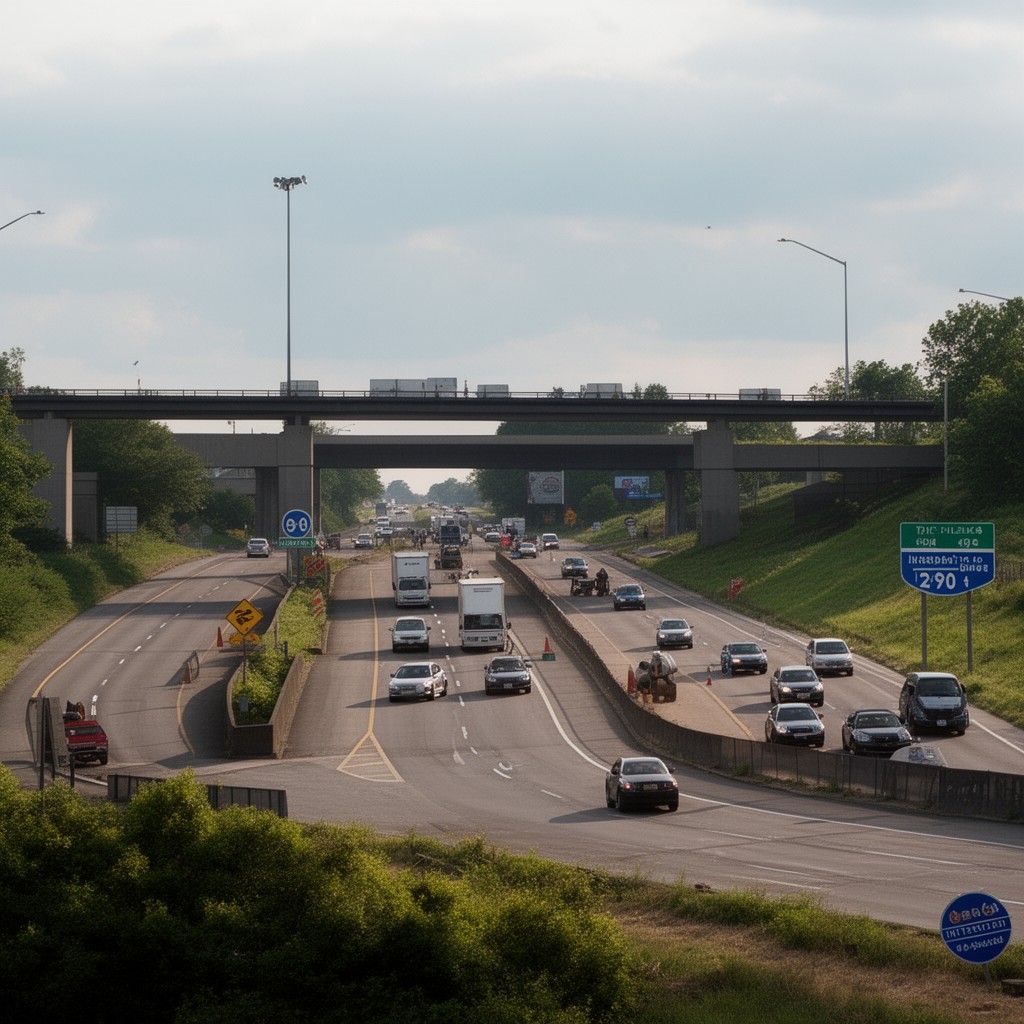 AI-generated illustration of Interstate 290