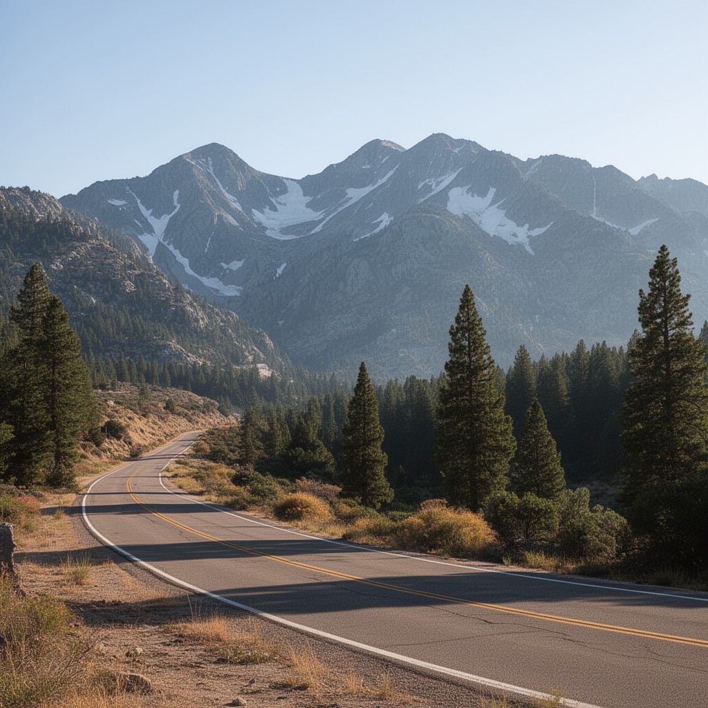 AI-generated illustration of California State Route 88