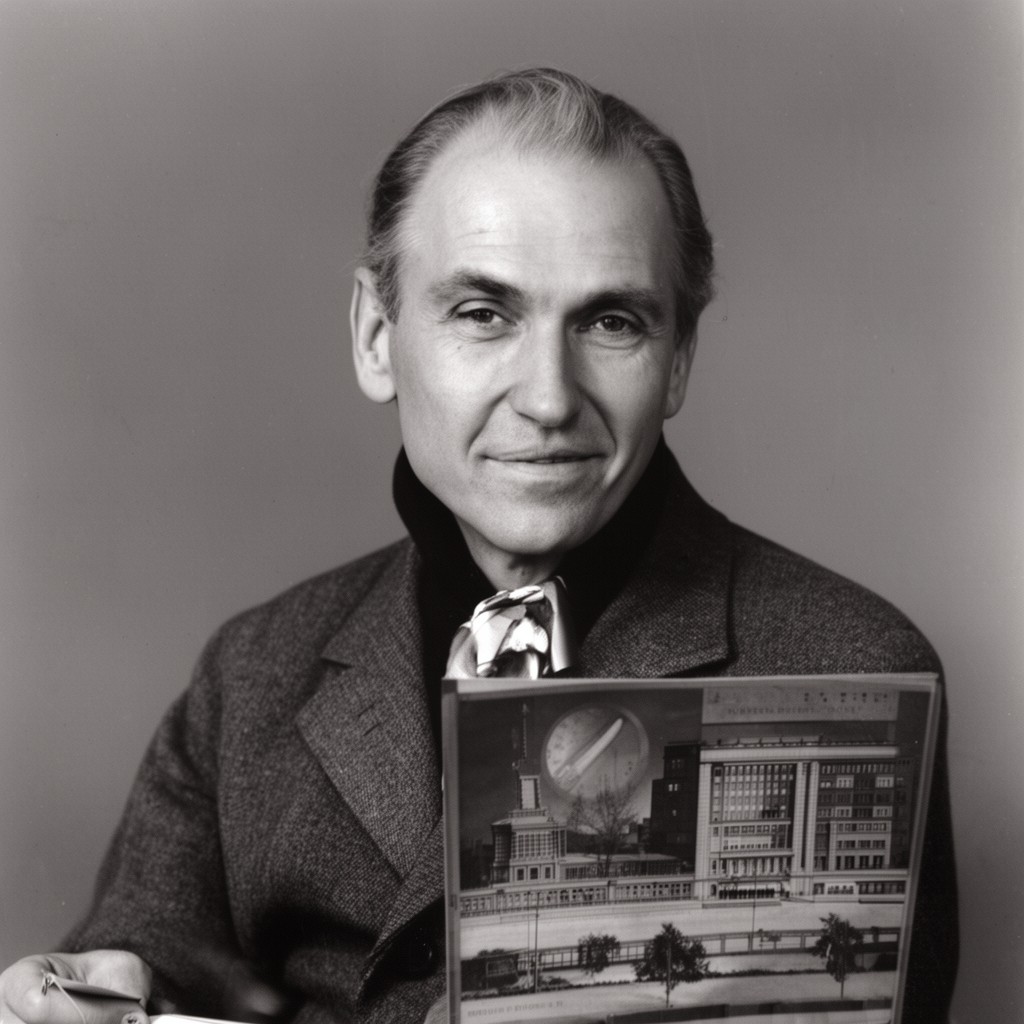 AI-generated illustration of Eduard Jobst Siedler