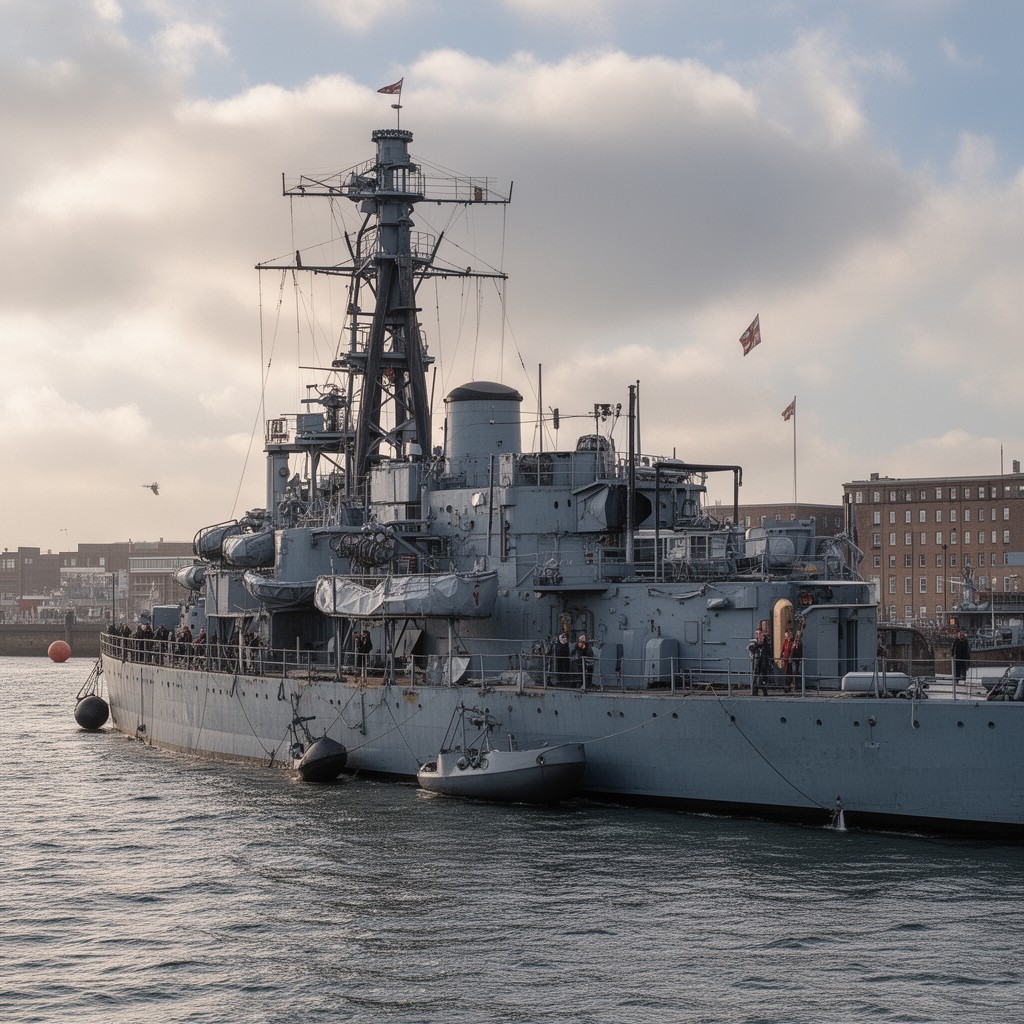 AI-generated illustration of HMS Arethusa