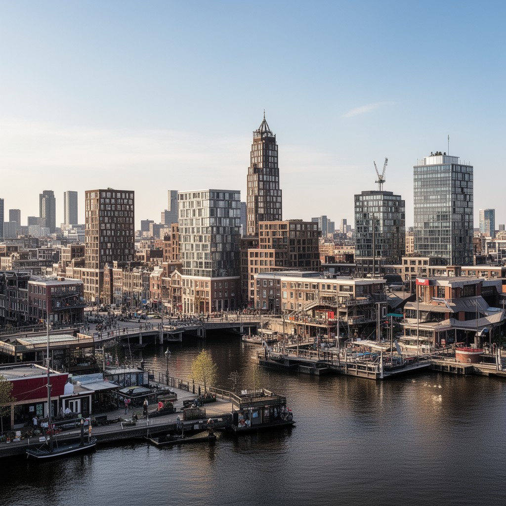 AI-generated illustration of Overhoeks district