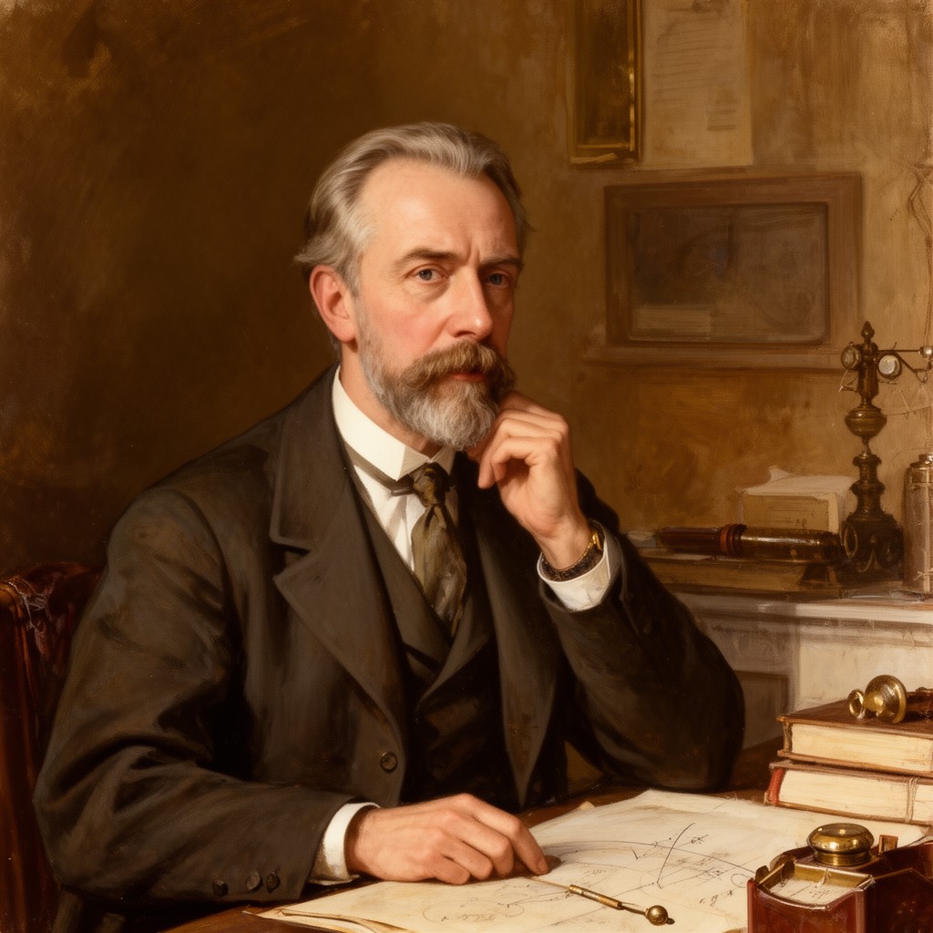 AI-generated illustration of Wilhelm Wirtinger